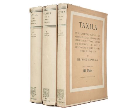 Marshall (John). Taxila, an illustrated account of archaeological excavations carried out at Taxila under the orders of the g