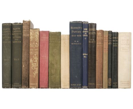 Rossetti (Dante Gabriel). Dante Gabriel Rossetti. His Family-Letters, with a Memoir by William Michael Rossetti, 1st edition,