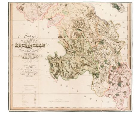 Buckinghamshire. Bryant (Andrew), Map of the County of Buckingham from actual Survey, by A. Bryant in the year, 1824, publish