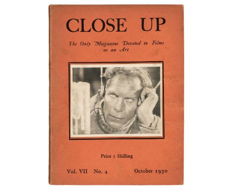 Close Up. The Only Magazine Devoted to Films as an Art, 17 issues, 1929-30, comprising volume IV. No. 6, June 1929, volume V,
