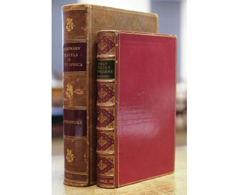 Livingstone (David). Missionary Travels and Researches in South Africa, 1st edition, London: John Murray, 1857, folding wood-