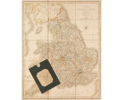 England &amp; Wales. A collection of six folding maps, 19th century, including Smith (C.). A New Map of England and wales Com