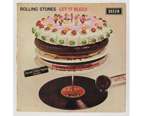 * Rolling Stones. Collection of LPs / vinyl records by The Rolling Stones, including "Let It Bleed" (1969, Decca SKL 5025, or