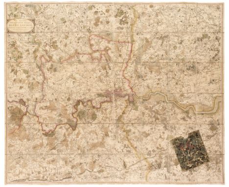 London. Faden (William), The Country Twenty-Five Miles Round London, planned from a Scale of One Mile to an Inch, 1790, engra