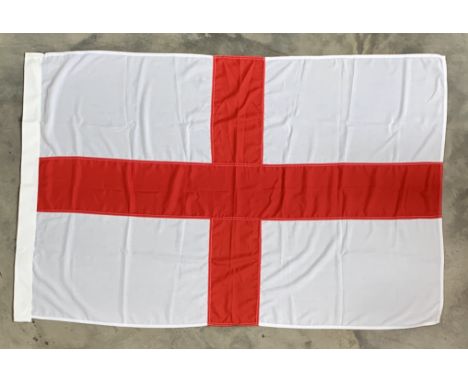 The official Oath Flag used in the Birmingham 2022 Opening Ceremony. This flag is a large-scale Saint George's Cross and was 