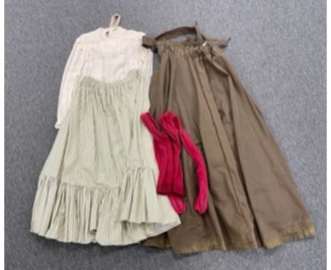 Spectacular hand-made Female Chain Maker character costume worn by cast pulling The Raging Bull during the Birmingham 2022 Op