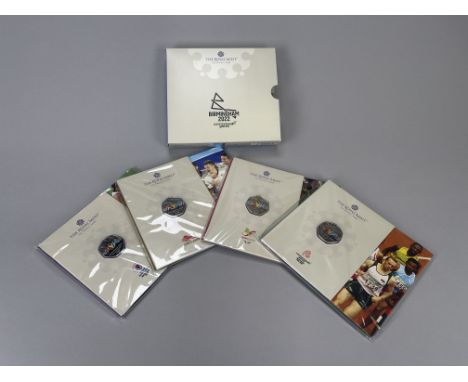 This iconic set includes four actual sample Memorabilia Coins representing England, N. Ireland, Scotland and Wales sent to th