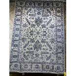 10' X 14' A.SILK HAND KNOTTED IN INDIA, MSRP $7,595, INVENTORY CODE MIRAGE IMP63 GRY/BLK