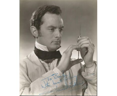 Francis Matthews signed 10x8 b/w photo. Dedicated. 2 September 1927 - 14 June 2014 was an English actor best known for playin