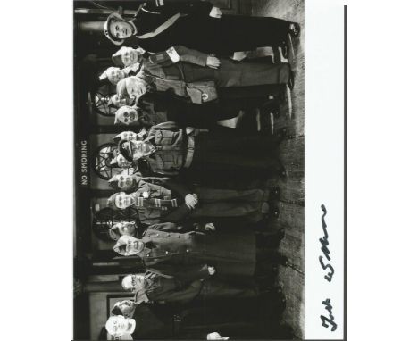 Frank Williams signed 10x8 b/w Dads Army photo he played Timothy Farthing the vicar. Nice image the group with Arthur Lowe ca