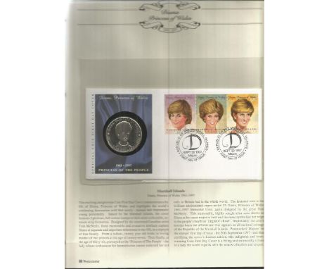 Royal collection. Includes 9 Princess Diana coin covers and 14 Queen Elizabeth II covers 60th birthday specimen overprint col