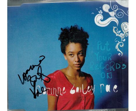 CORINNE BAILEY RAE Singer signed 'Put Your Records On' CD Good condition. Est