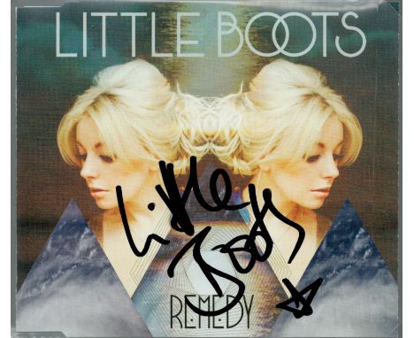 LITTLE BOOTS Singer signed 'Remedy' CD Good condition. Est