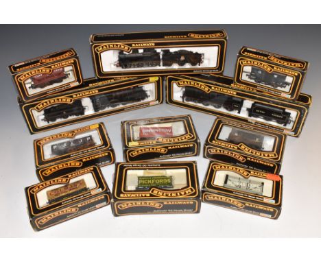 Mainline OO gauge - 4-6-0 Manor class locomotive and six wheel tender, Erlestoke Manor , BR black livery, Rn 7812;  others 4-