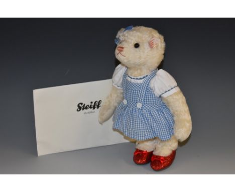 Steiff Bears - A limited edition musical Dorothy the Steiff Wizard of Oz bear, No 664427, limited edition for 2014,No 00305, 