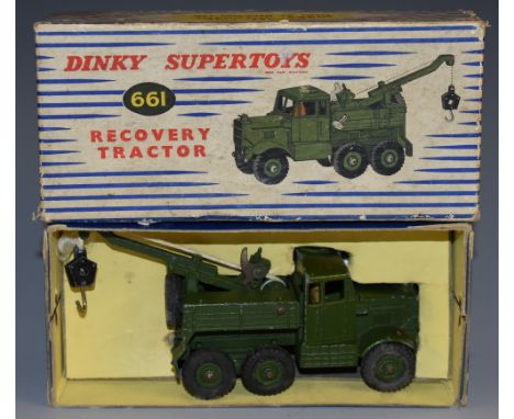 Dinky Toys - a Supertoys 661 Recovery Tractor, green livery, boxed