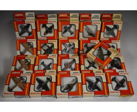 Airfix Bachmann Models- a collection of mini planes inc 1901 Messerschmitt ME-109; 1902 Japanese Zero;  1904 Stuka Ju-87G;  1