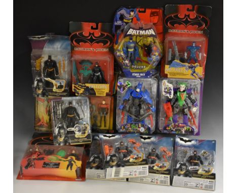 Batman - action figures, including City Heroes, Batman and the Joker, Mattel Power Pack Batman; Kenner Toys Night Hunter vs P