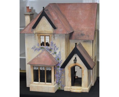 Doll's Houses - Frances H England, England's Magic, a 1/12 (48th) scale model, Manor House, moulded brick effect roof, oak ef