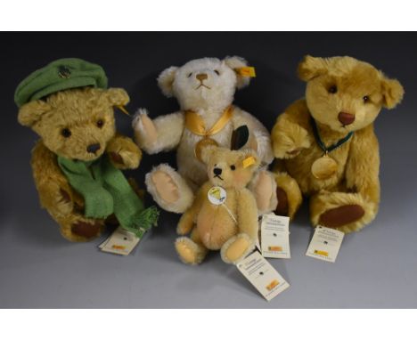 Steiff Bears - a limited edition Millennium bear by Danby Mint, no.654701, with certificate, no.3164;  others, 2001 bear, 654