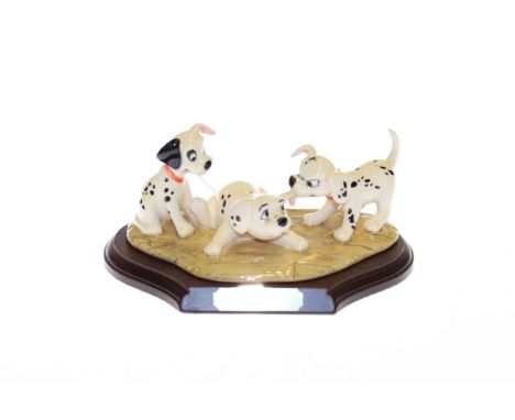 Royal Doulton Dalmatians tableau Patch, Rolly and Freckles, boxed