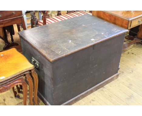 Large Victorian pine trunk