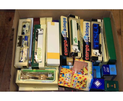Collection of model trucks and vehicles in original boxes