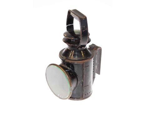 19th Century railway lamp with rotating lens