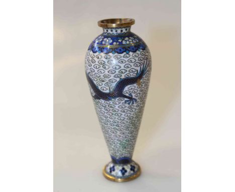 Cloisonne enamel vase