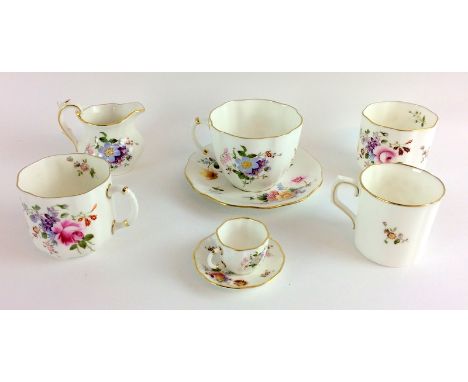 Royal Crown Derby cups and saucers and other items