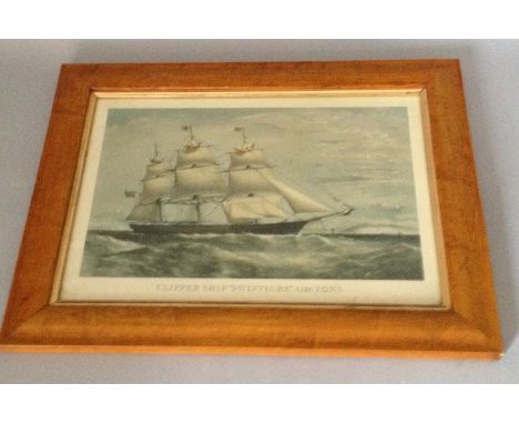 Print of A The Swift Shore Clipper. 50 x 40cm
