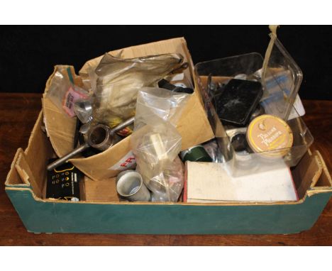 1x Box of assorted Motorcycle tools spares &amp; accessories.