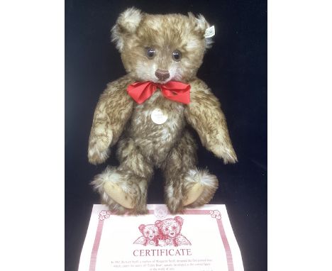    Steiff German Fine 1926 Replica teddy bear tipped teddy bear 40cm tall, unused  4157 boxed special early replica piece.(1)