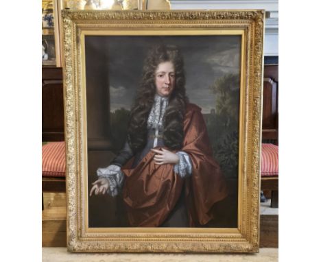 A large impressive unsigned Portrait of James Thynne of Longleat (1605 - 1670)by John Closterman ( also spelt Cloosterman , K