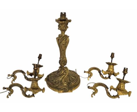 ***RE-OFFER IN OUR MARCH SALE AT &pound;50-&pound;80***



A French 19th century classic rococo style gilt bronze Ormolu cand