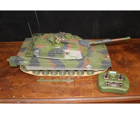 Hobby Engine Remote control US Army Tank appears to be in good condition but sold as untested.