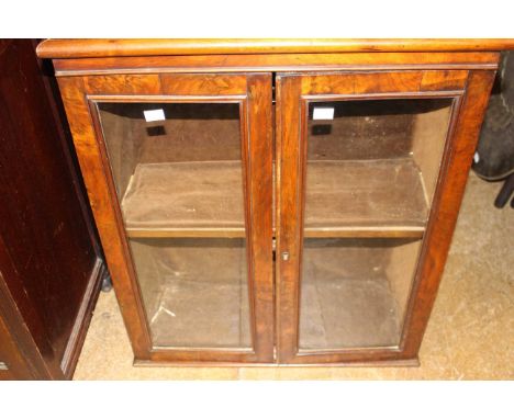 Wall mount light up display cabinet light not tested, h66cm x w59cm x d22cm