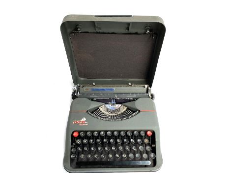 An Empire Aristocrat portable typewriter in hard case 