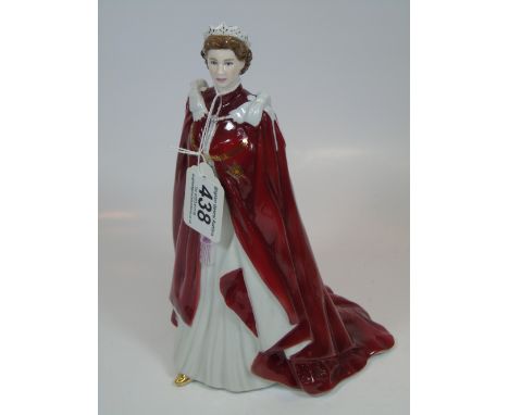 ROYAL WORCESTER ,THE QUEENS 80TH BIRTHDAY FIGURE