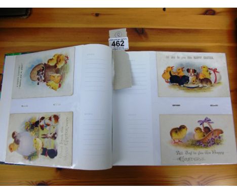 ALBUM OF 160 VINTAGE EASTER POSTCARDS
