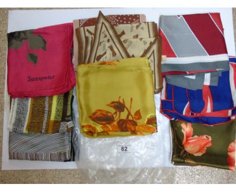 BOX OF VINTAGE SCARVES