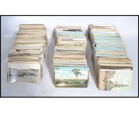 A very large collection of vintage postcards dating from the early 20th century, Many Edwardian examples to include topograph