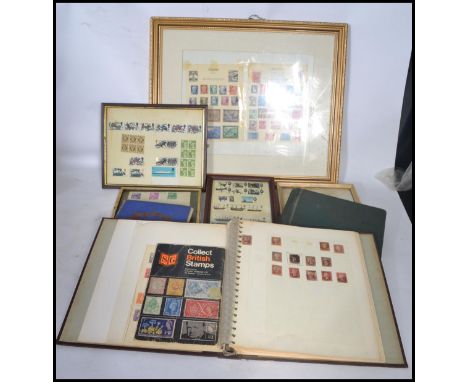 A collection of vintage stamp albums across 3 albums to include a collection of Victorian penny red's, assorted continental a