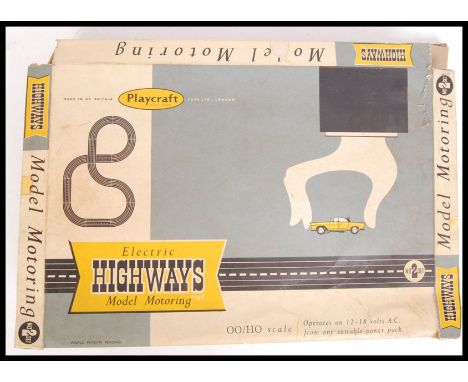 An original vintage Playcraft made Electric Highways Model Motoring No.2 set with instruction &amp; 2x model cars. Contents u