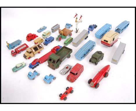 An assorted collection of loose various branded diecast model vehicles to include; Lesney: buses, Pickford Scammell, Inter Fr