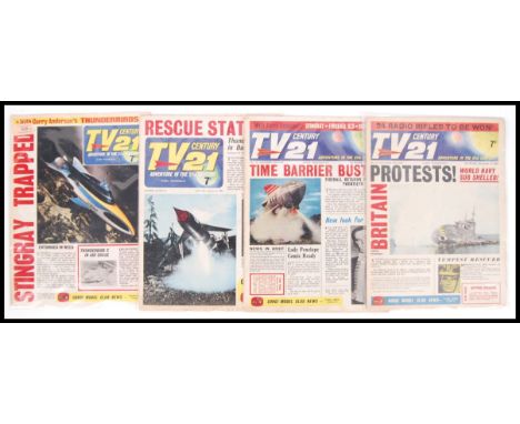 Four vintage 1960's / 1970's TV 21 Century magazines to include issues; 43, 51, 54 &amp; 66. Appear to be in a very good cond
