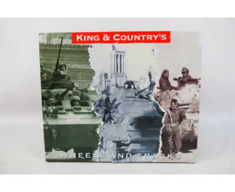 King and Country - A boxed King & Country EA078 WW2 '8th Army Series' Valentine MK III Tank. The tank with vehicle commander 