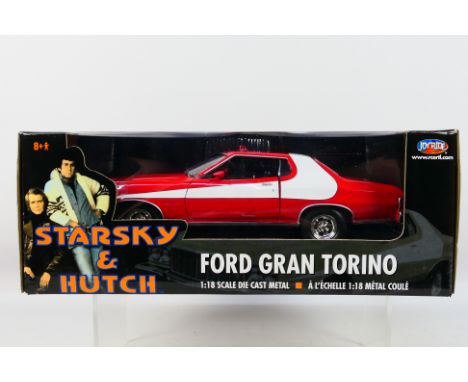 Joyride - A boxed Joyride #33151 1:18 scale 'Starsky & Hutch' Ford Gran Torino. The model appears to be in Mint condition, ho