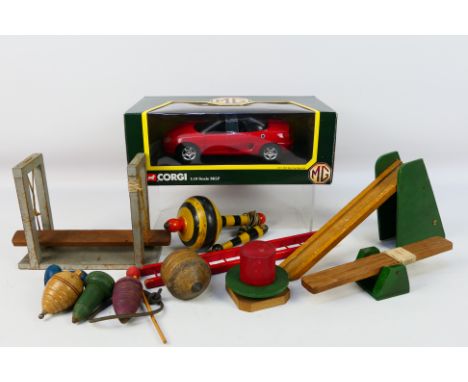 Corgi - Diecast - A 1/18 Scale MGF in red (#46701) in near-mint condition in an excellent box. Also in this lots is a selecti