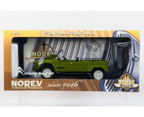 Norev - A boxed 1:18 scale Norev #181517 Citroen Mehari 4x4. The model in green appears to be in Mint condition, housed withi